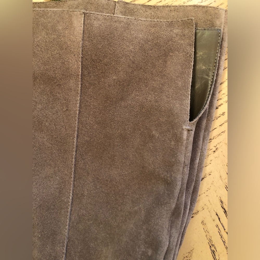 Vince Camuto Genuine Suede Over The Knee Boots,sz 5.5M,2,25”heel,new,beige/taupe - Picture 9 of 9